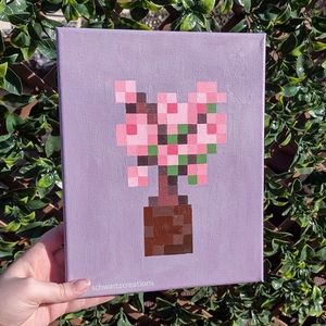CHERRY Blossom Flower Minecraft Painting